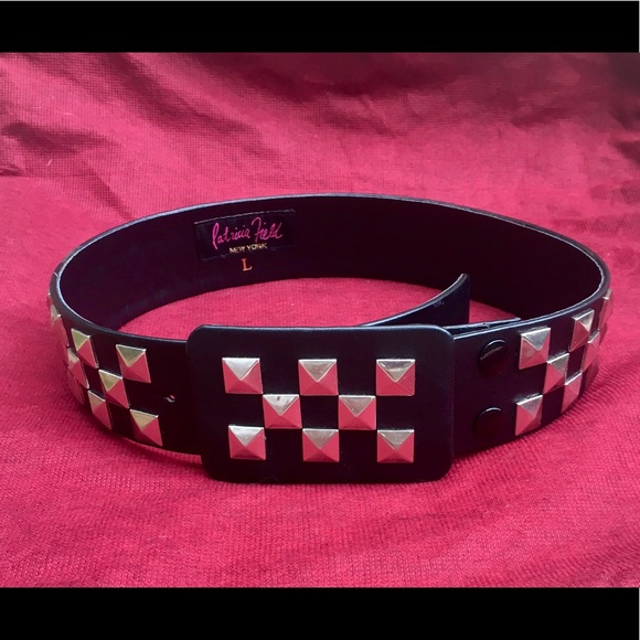 Black Studded Belt By Patricia Field 
